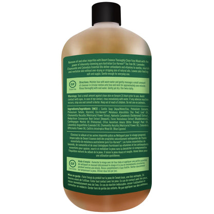 Thoroughly Clean Face Wash - Original - 32 Fl Oz - Tea Tree Oil - for Soft Radiant Skin - Gentle Cleanser - Extracts of Goldenseal, Awapuhi, Chamomile Essential Oils